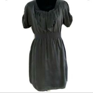 Rebecca Taylor 100% Silk Grey Dress 8!